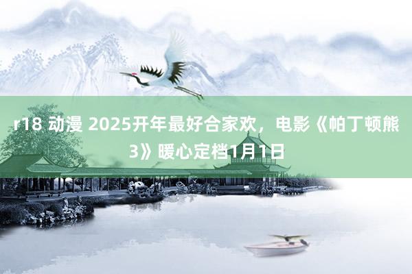 r18 动漫 2025开年最好合家欢，电影《帕丁顿熊3》暖心定档1月1日