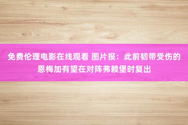 免费伦理电影在线观看 图片报：此前韧带受伤的恩梅加有望在对阵弗赖堡时复出